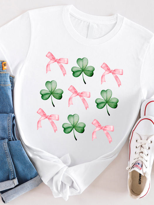 Bows & Clover Graphic Tee