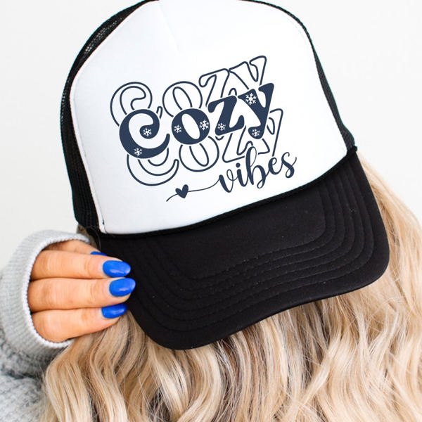 Cozy Cozy Vibes Trucker Hat