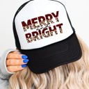  Merry and Bright (Cheetah & Plaid) Trucker Hat