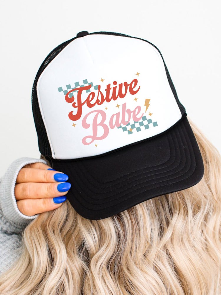 Festive Babe Trucker Hat