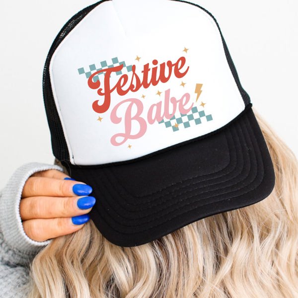 Festive Babe Trucker Hat