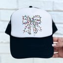  Christmas Light String Bow Trucker Hat