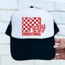  Checkered Merry Christmas Trucker Hat