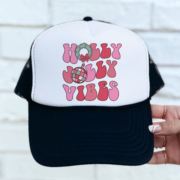 Holly Jolly Vibes Trucker Hat