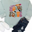 Large Sage Hocus Focus Teacher Graphic Sweatshirt