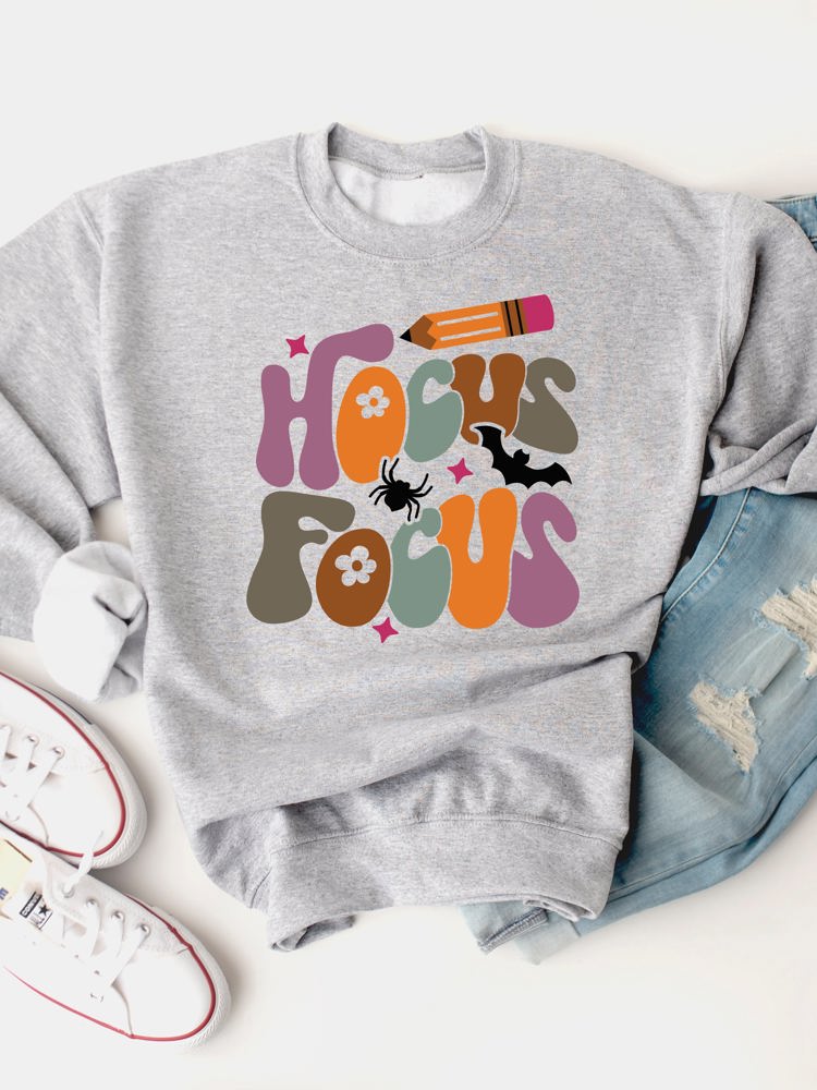 Hocus Focus Teacher Graphic Sweatshirt