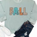 Medium Sage Fall Vibes Graphic Sweatshirt