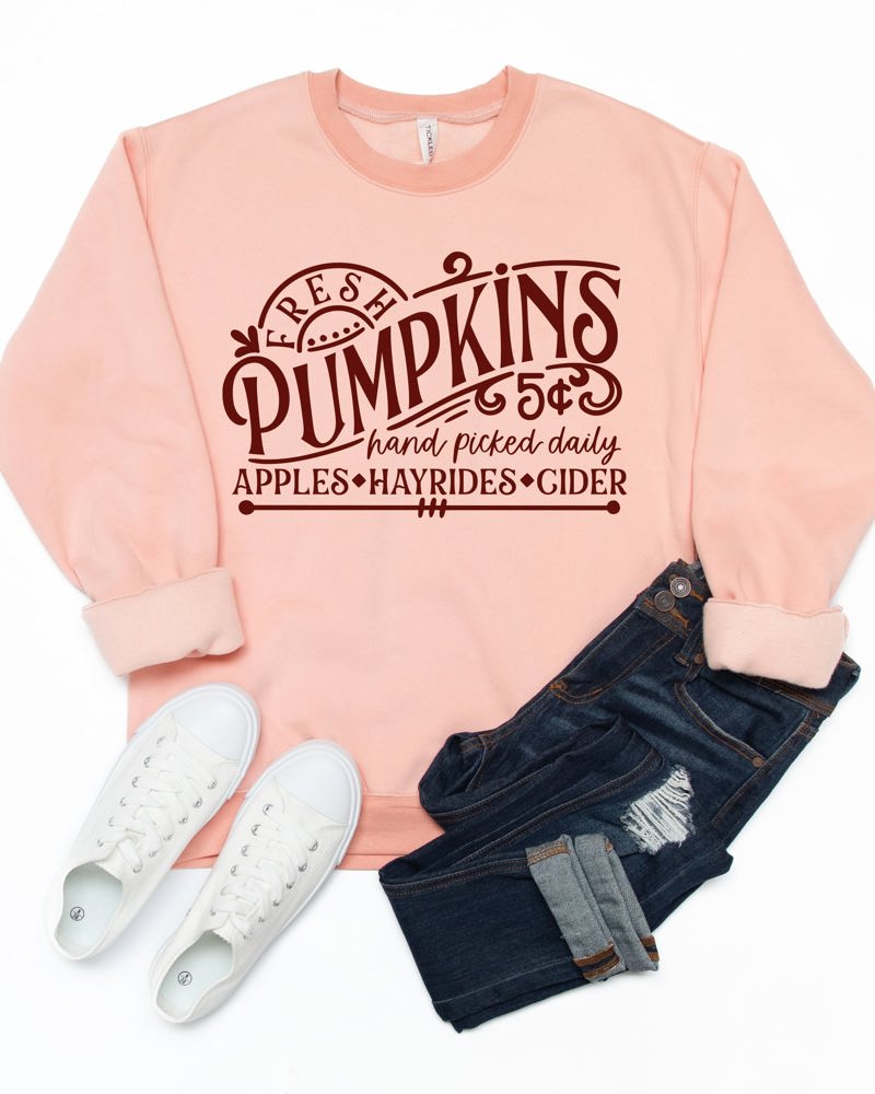 Fresh Pumpkins Graphic Sweatshirt