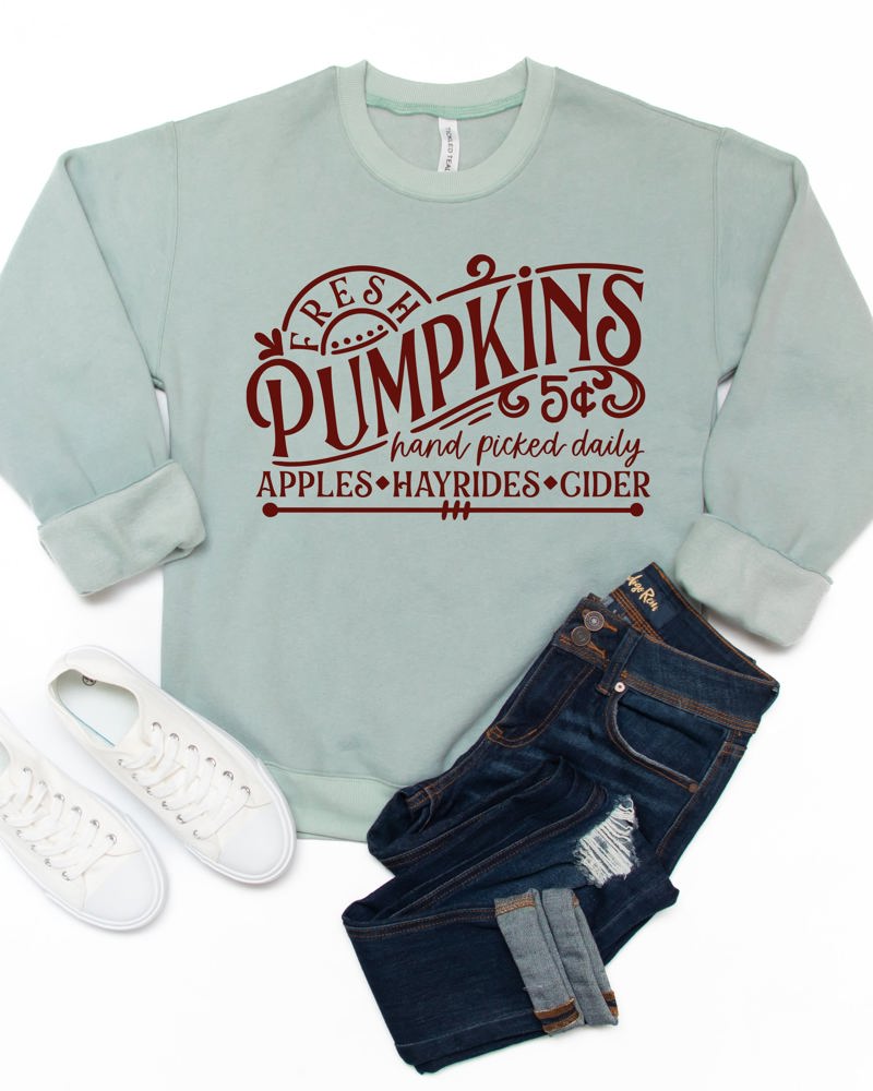 Fresh Pumpkins Graphic Sweatshirt