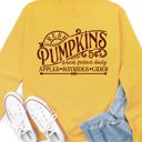 Large Yellow Fresh Pumpkins Graphic Sweatshirt