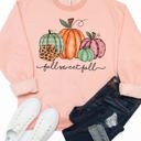 Medium Peach Fall Sweet Fall Graphic Sweatshirt