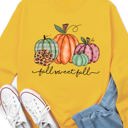 Large Yellow Fall Sweet Fall Graphic Sweatshirt