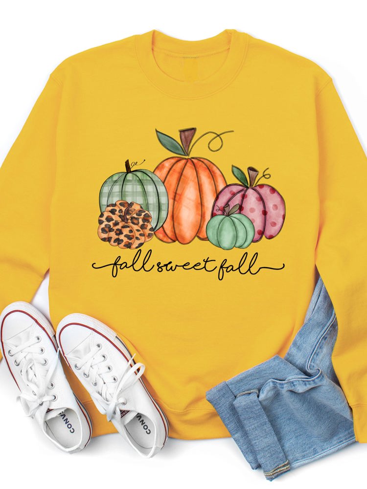 Fall Sweet Fall Graphic Sweatshirt