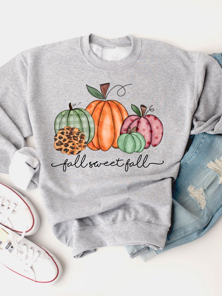 Fall Sweet Fall Graphic Sweatshirt