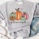 Small Gray Fall Sweet Fall Graphic Sweatshirt