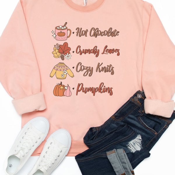 Fall things Icons Graphic Sweatshirt