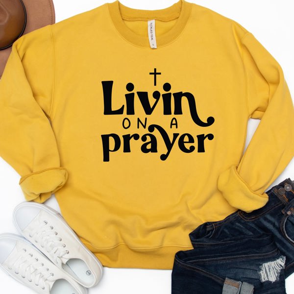 Livin On A Prayer Graphic Sweatshirt