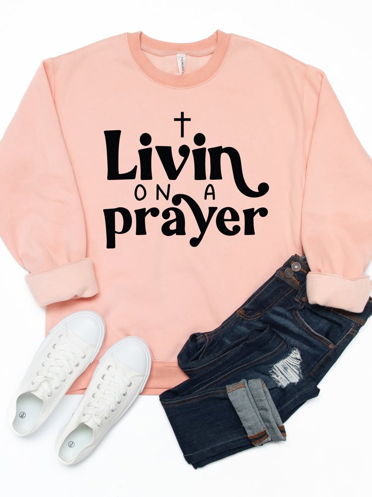 Livin On A Prayer Graphic Sweatshirt