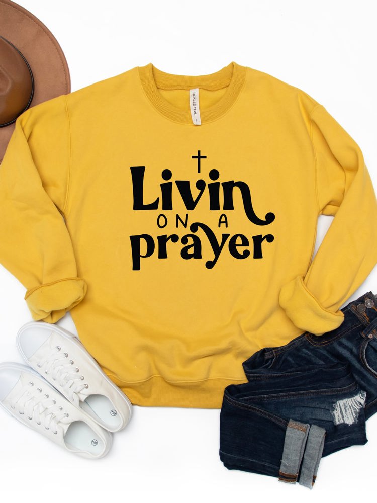 Livin On A Prayer Graphic Sweatshirt