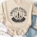 Medium Tan Hocus Pocus University Graphic Sweatshirt