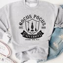 Large Gray Hocus Pocus University Graphic Sweatshirt