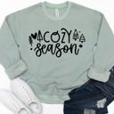 Large Sage Cozy Season (Trees) Graphic Sweatshirt