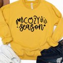 Large Yellow Cozy Season (Trees) Graphic Sweatshirt