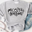 Large Gray Cozy Season (Trees) Graphic Sweatshirt