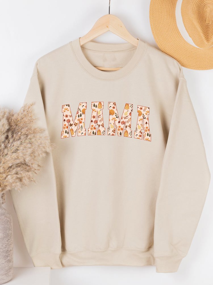 Fall Leaf MAMA Graphic Sweatshirt