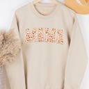 Medium Tan Fall Leaf MAMA Graphic Sweatshirt