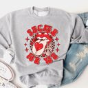  Sucker for You Lips Graphic Sweatshirt