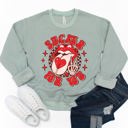  Sucker for You Lips Graphic Sweatshirt