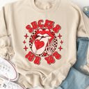  Sucker for You Lips Graphic Sweatshirt