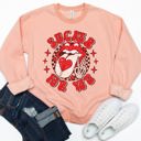  Sucker for You Lips Graphic Sweatshirt