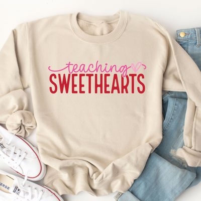 Teaching Sweethearts Graphic Sweatshirt