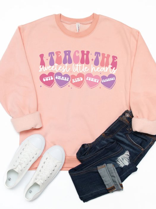 Teach the sweetest little hearts Graphic Sweatshirt