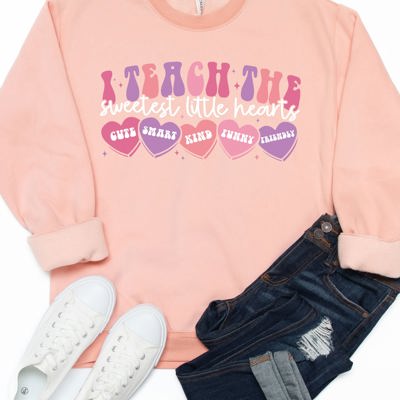 Teach the sweetest little hearts Graphic Sweatshirt