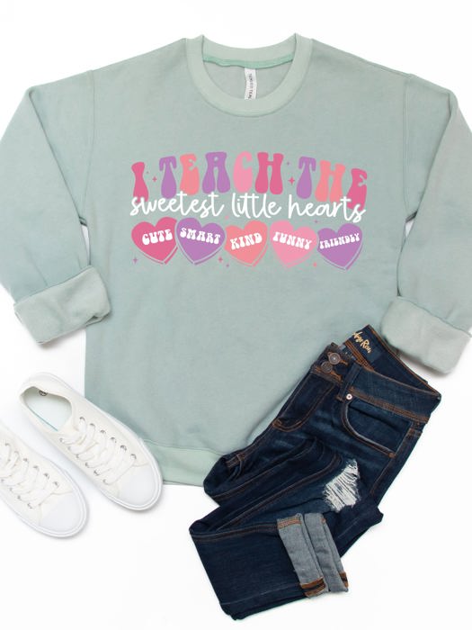 Teach the sweetest little hearts Graphic Sweatshirt