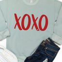 Medium Sage XOXO Graphic Sweatshirt