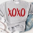 Medium Gray XOXO Graphic Sweatshirt