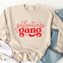 Medium Tan Galentine Gang Graphic Sweatshirt