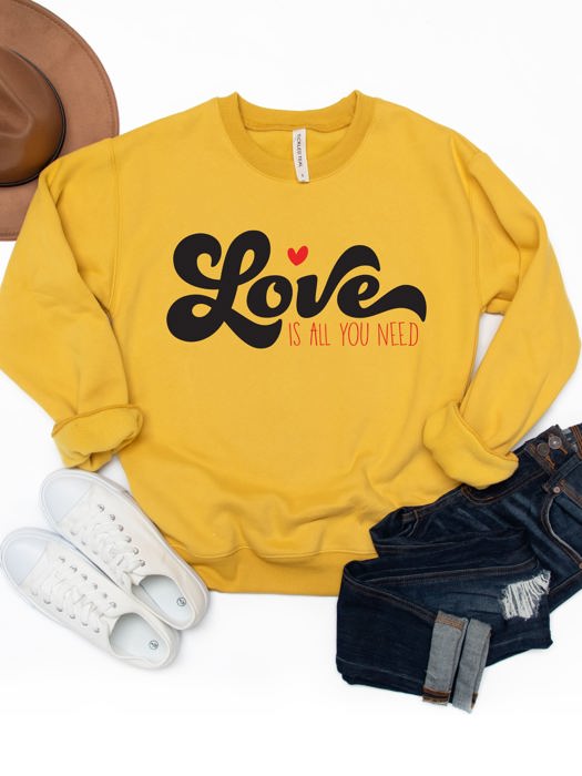 Love is All You Need Graphic Sweatshirt