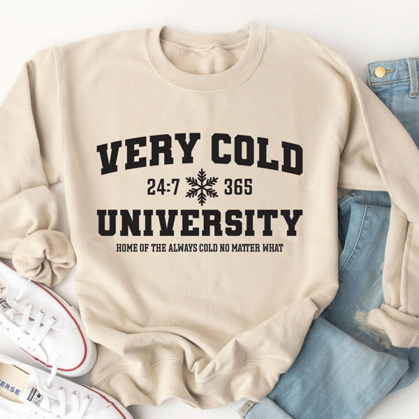 Very Cold University Graphic Sweatshirt