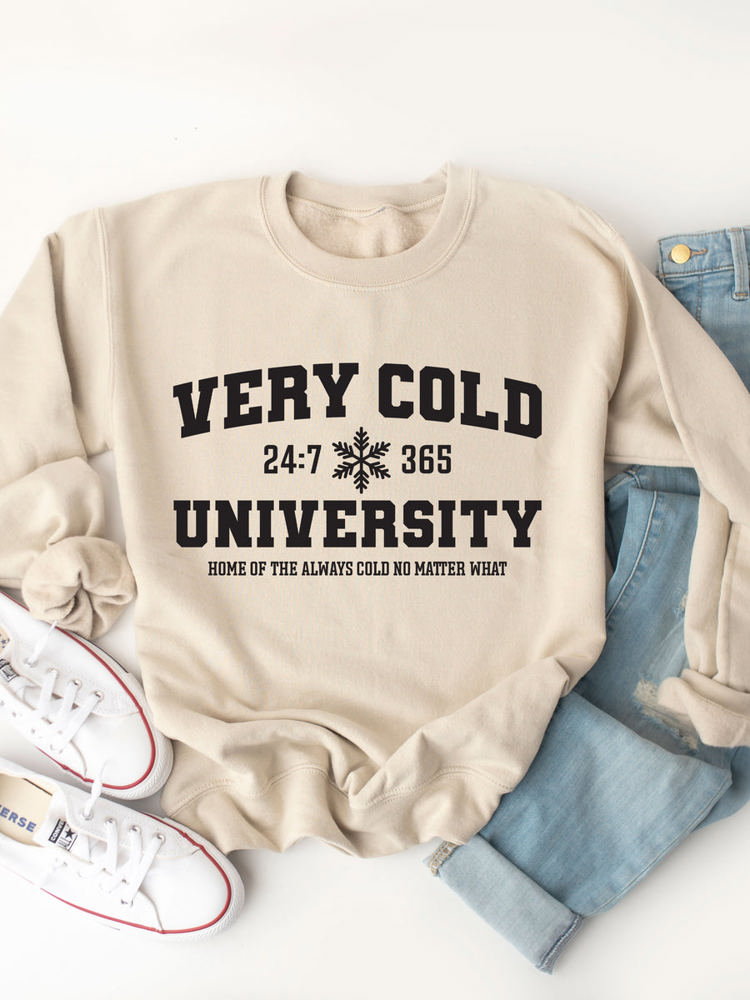 Very Cold University Graphic Sweatshirt