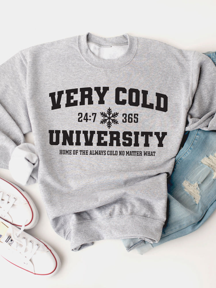 Very Cold University Graphic Sweatshirt