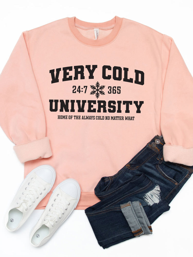 Very Cold University Graphic Sweatshirt