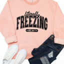  Literally Freezing Graphic Sweatshirt