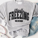  Literally Freezing Graphic Sweatshirt