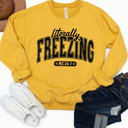  Literally Freezing Graphic Sweatshirt