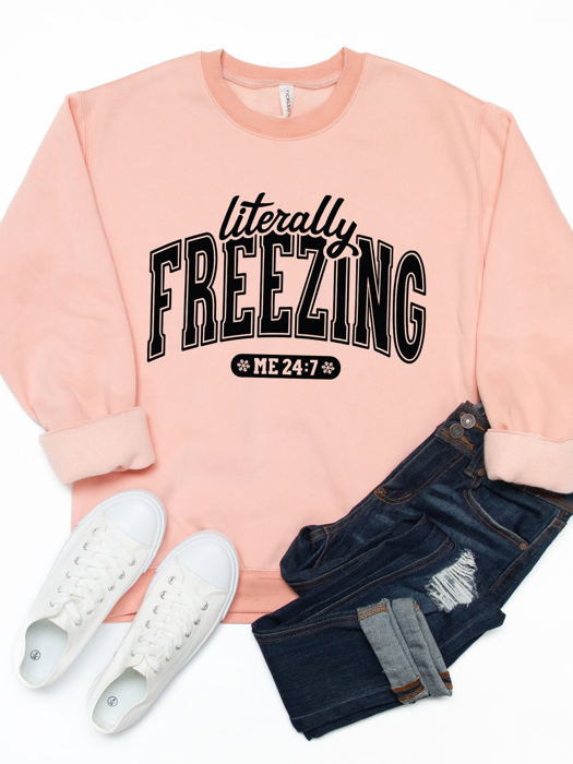 Literally Freezing Graphic Sweatshirt